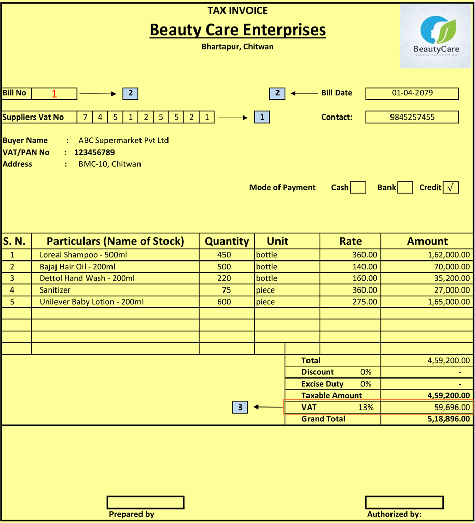 VAT Bill in Nepal